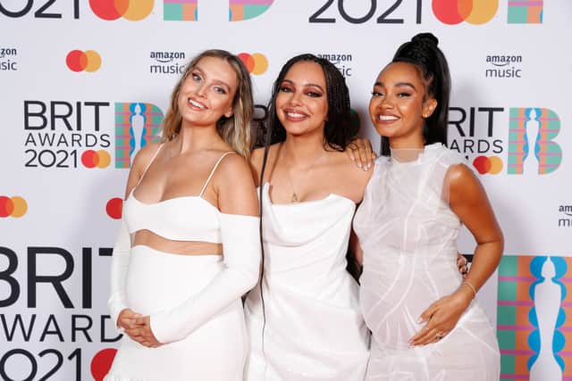 Little Mix attending the Brit Awards 2021 at the O2 Arena (Photo: PA)