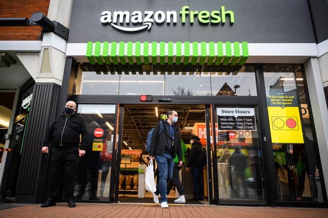 Amazon opened the UK’s first check-out free supermarket in February 2021 (image: Getty Images)