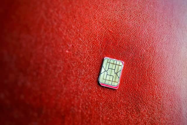 Vodafone has already halved the size of its plastic sim-card holders (image: Shutterstock)