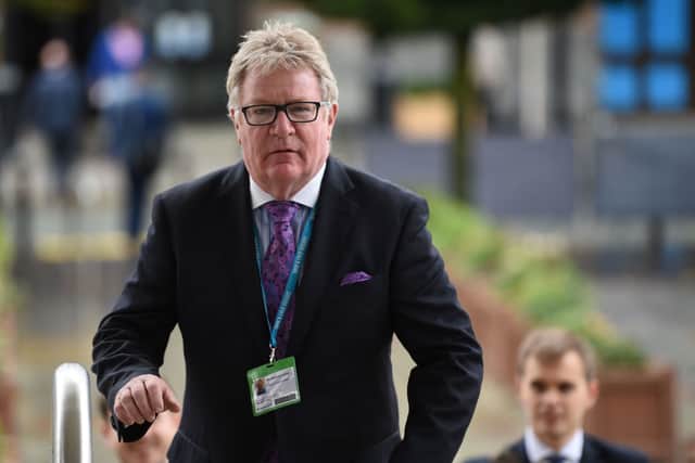 Jim Davidson abruptly cut the interview short, calling it a ‘no win’ situation (Photo: OLI SCARFF/AFP via Getty Images)