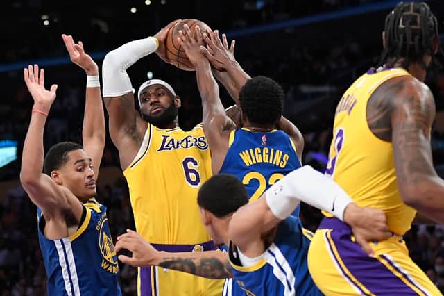 LeBron James shined but the Lakers were ultimately defeated by the Golden State Warriors on the opening night