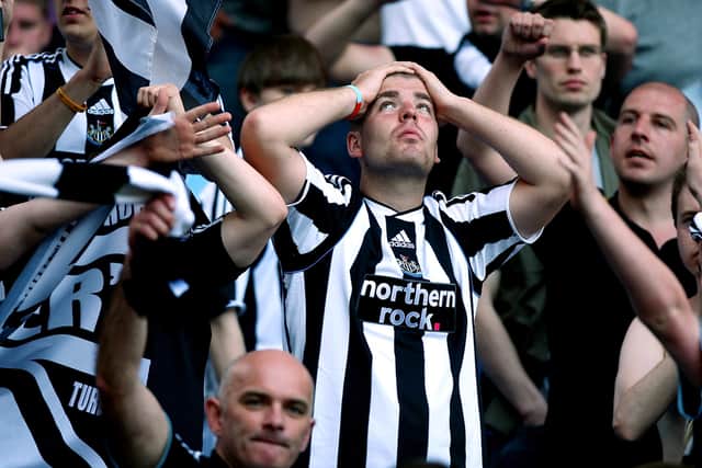 Newcastle fans have been unhappy with Bruce for a while, criticising his style of play