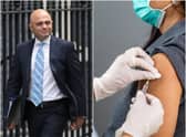 Health Secretary Sajid Javid has given an update regarding the rising number of Covid-19 cases (Photo:  Dan Kitwood/Getty Images and Shutterstock)