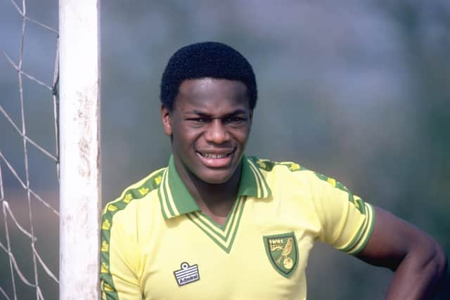 Apr 1981:  Portrait of Justin Fashanu of Norwich City. \ Mandatory Credit: Allsport UK /Allsport