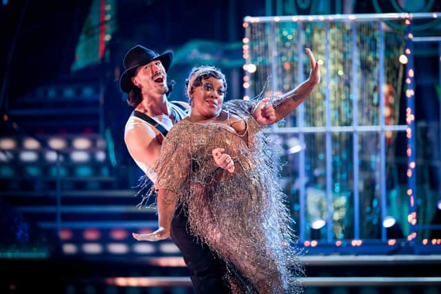 Judi Love and her professional dance partner Graziano Di Prima were in the bottom two last week (image: PA)