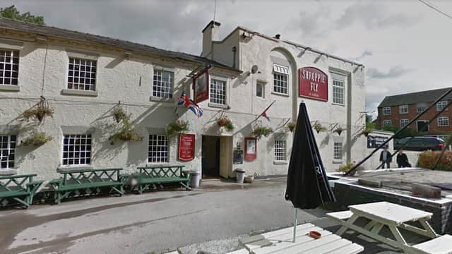 Police said the incident began at the Shroppie Fly pub in Audlem, Cheshire in the early hours of 25 May 2018 (image: Google Streetview)