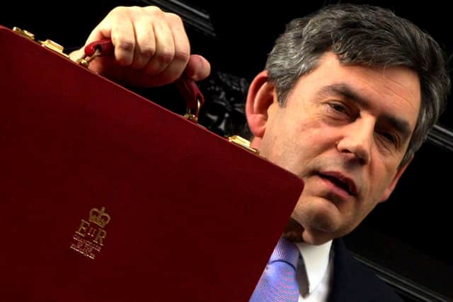 Gordon Brown was one of the more recent Chancellors to drink water at the despatch box (Photo: Getty)