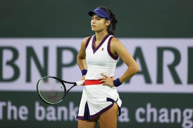 Raducanu suffered shock defeat at Indian Wells after her success in the US
