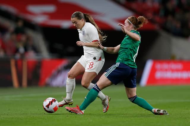 Fran Kirby earned her 50th cap for England in last night’s match against Latvia