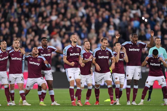 West Ham beat Man City 5-3 on penalties making it to the quarter final of EFL Cup