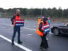 Insulate Britain: protesters decide to change tactics and walk towards oncoming traffic on M25 motorway