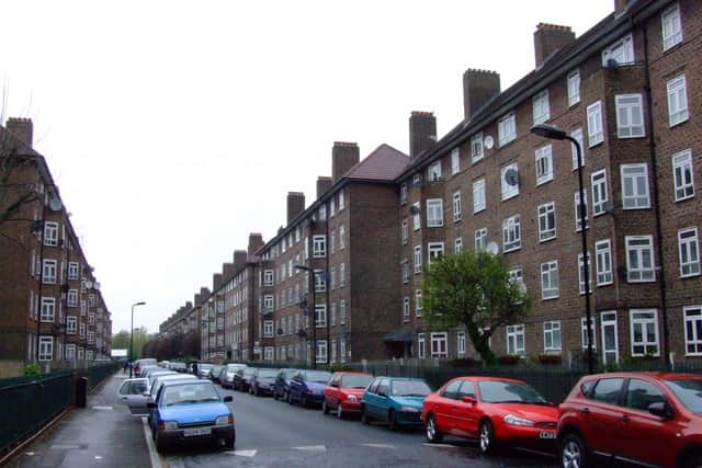 Kingsmead Estate, Homerton, Hackney, where Sidney Cooke and his paedophile gang would snatch kids. Credit: Chris Whippet/Wikimedia Commons CC