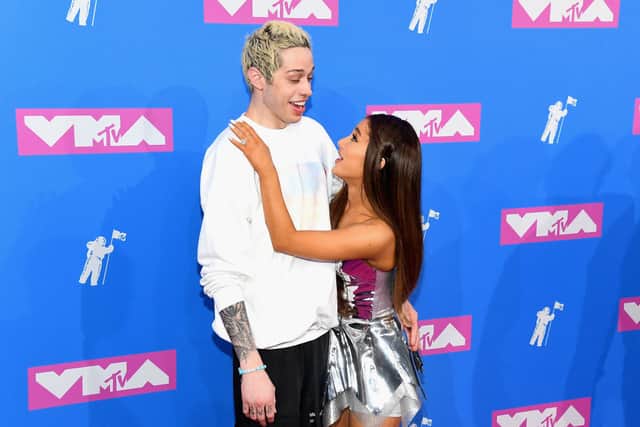 Pete Davidson and Ariana Grande attending the 2018 MTV Video Music Awards (Photo: Nicholas Hunt/Getty Images for MTV)