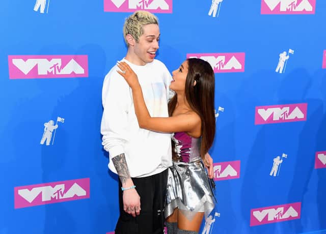 Pete Davidson and Ariana Grande attending the 2018 MTV Video Music Awards (Photo: Nicholas Hunt/Getty Images for MTV)