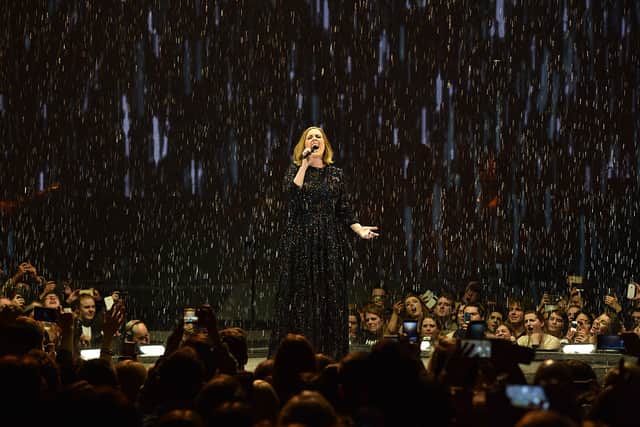 Adele performing on stage in Dublin (Photo: Gareth Cattermole/Getty Images)