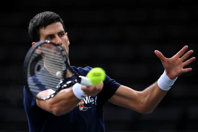 World Number One Djokovic is through to second Round of Rolex Paris Masters