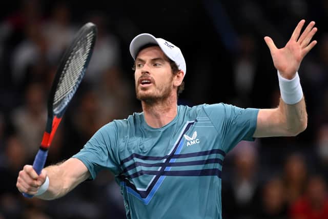 Andy Murray lost in the first round to Dominik Koepfer at Paris Masters
