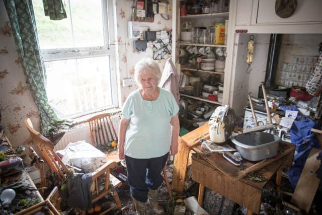 Cornwall resident Penny Hammill’s home was flooded in 2019, she was airlifted from her roof when the water filled her home (Picture: Getty Images)