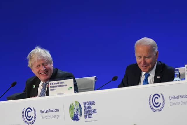 World leaders like Joe Biden and Boris Johnson have made major commitments at COP26, but activists say more action is still needed to combat climate change effectively (image: Getty Images)