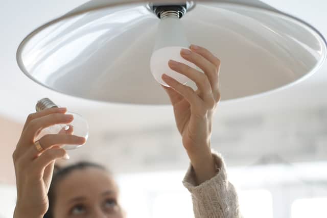 Changing your lightbulbs to more energy-efficient LEDs can reduce your carbon footprint (image: Shutterstock)