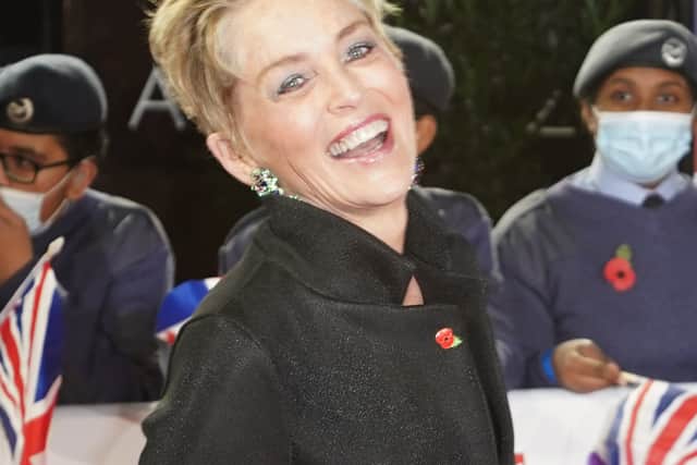 Sharon Stone arrives for the Pride of Britain Awards.