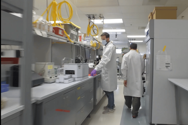 Researchers at work at the Merck facility in New Jersey.