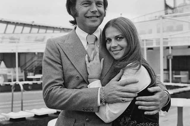 Robert Wagner and Natalie Wood, 23rd April 1972  (Photo: Chris Wood/Daily Express/Hulton Archive/Getty Images)