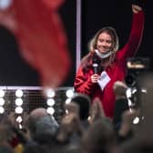 Greta Thunberg addressed around 8,000 climate protesters at an event in Glasgow during the Youth Empowerment Day at COP26 (Credit: PA)