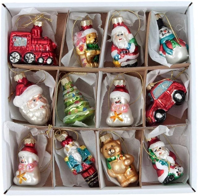 Gisela Graham Santa/Reindeer/Snowman/Teddy Christmas Tree Decorations