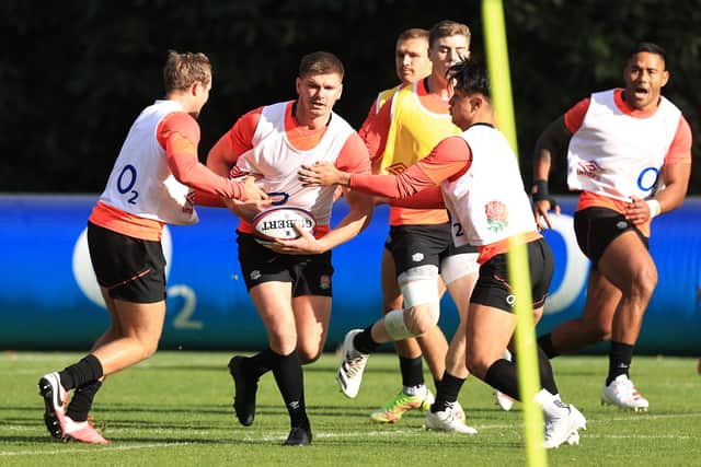 Owen Farrell is back with the Squad after testing positive for Covid and missing England’s match against Tonga