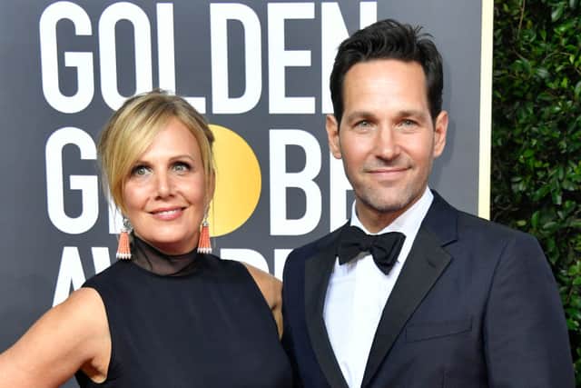 Julie Yaeger and Paul Rudd attend the 77th Annual Golden Globe Awards (Photo: Frazer Harrison/Getty Images)