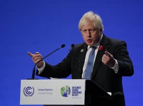 Boris Johnson was at COP26 on Wednesday.