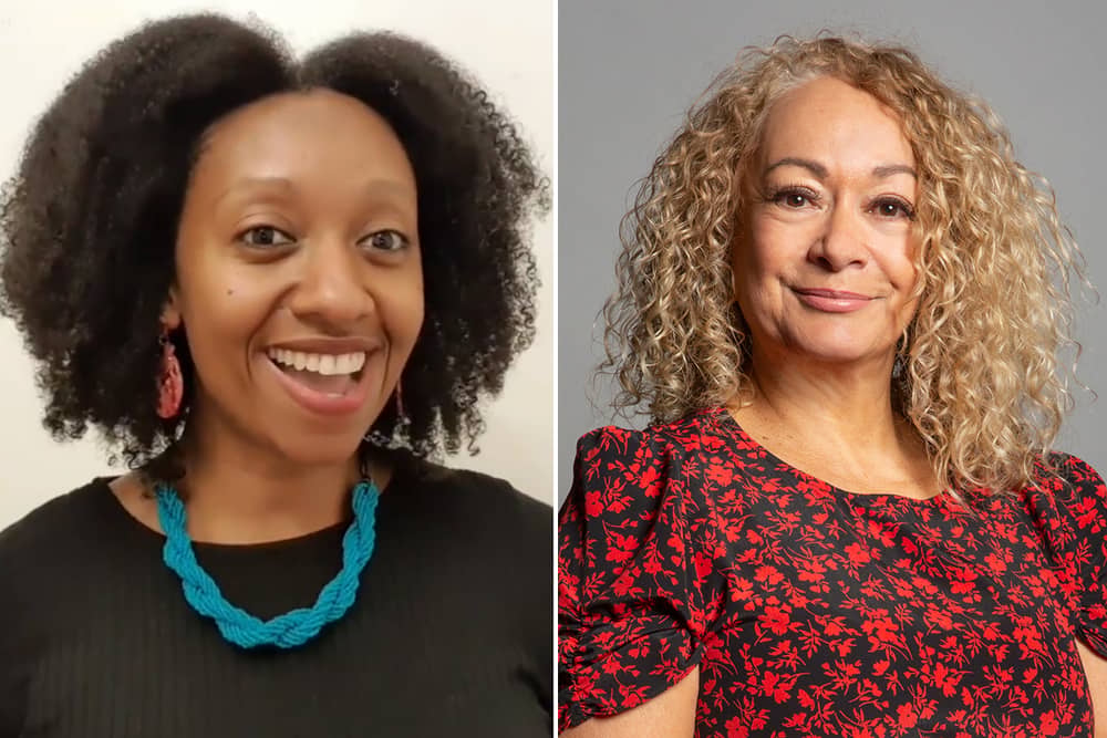 Dr Youmna Mouhamad (left) and Labour MP Kim Johnson