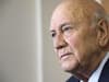 FW de Klerk: South Africa president who freed Nelson Mandela has died aged 85