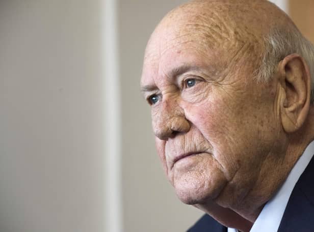 FW de Klerk, former president of South Africa, has died aged 85. (Credit: Getty)