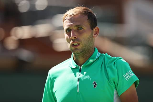 Dan Evans has just been knocked out of the Stockholm Open after reaching the quarter finals