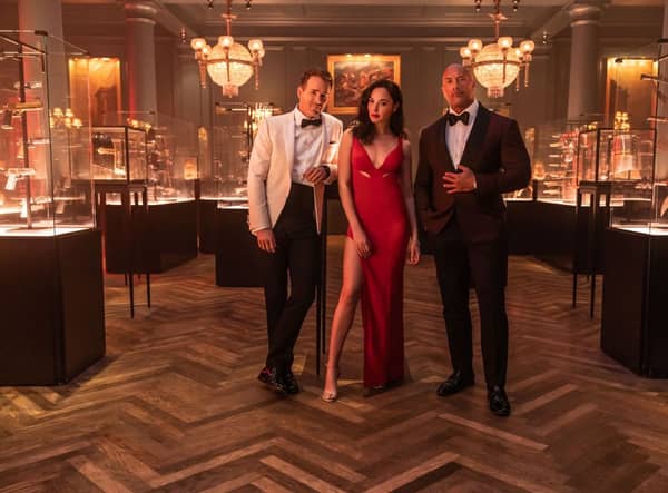 Ryan Reynolds, Gal Gadot and Dwayne Johnson star in this epic action thriller 