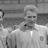 England players Jimmy Armfield, left, and Ron Flowers. Flowers, who was a member of the 1966 World Cup-winning squad, has died at the age of 87. (Pic: PA)