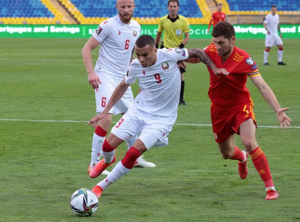 Belarus were no pushovers in the reverse fixture with Wales. (Photo by VLADIMIR KRAINOV/AFP via Getty Images)
