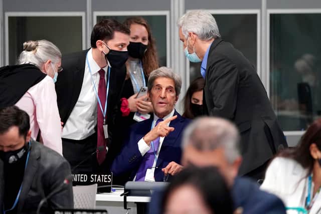 US Special Presidential Envoy for Climate John Kerry during negotiations (Photo: PA)
