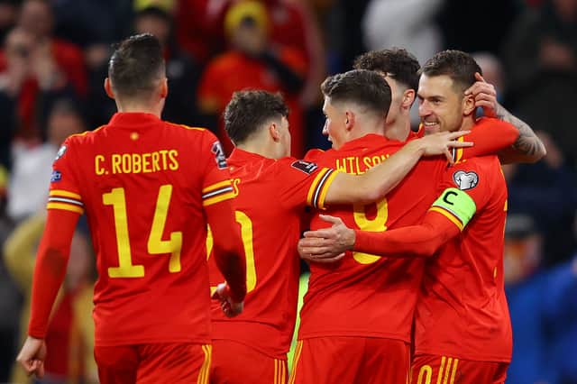 <p>Aaron Ramsey inspired Wales to a big victory over basement side Belarus. (Photo by Richard Heathcote/Getty Images)</p>