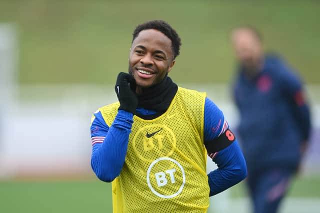 Raheem Sterling will not be present for England’s final World Cup qualifying fixture