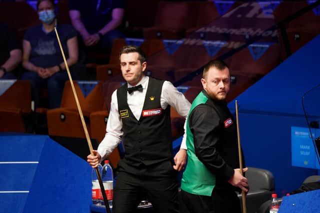 Mark Allen, right, won the Champion of Champions 2020 event