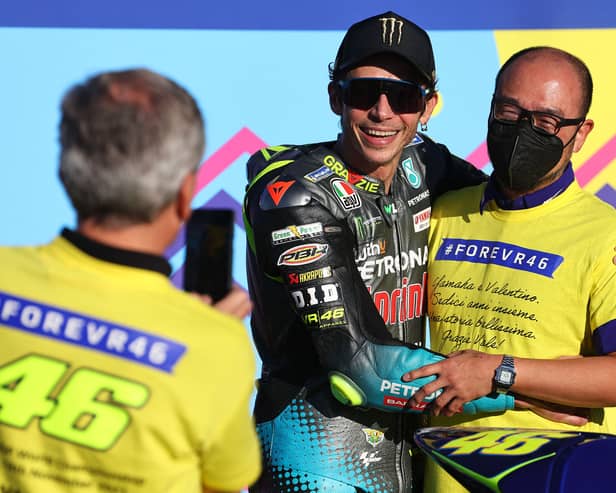 Valentino Rossi has raced his final MotoGP and finished in 10th place. 
