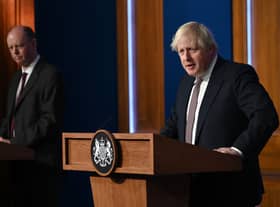 Boris Johnson urged those eligible to get either their first, second or booster Covid-19 jab in the fight against the virus. (Credit: Getty)