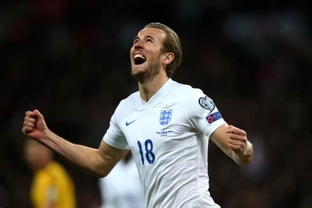 Harry Kane scored his first England goal on his debut for his country in 2015 against Lithuania