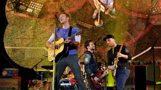<p>Coldplay headlined the virtual big weekend in 2021 (Picture: BBC)</p>