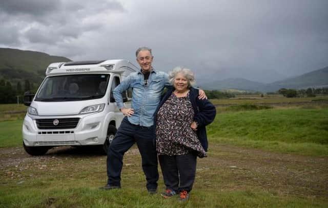 Alan Cummings and Miriam Margolyes tour Scotland in a van (Picture: Channel 4)