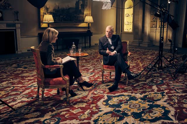 Prince Andrew sought to tackle the sex abuse allegations made against him in a now infamous 2019 interview with Emily Maitlis (image: BBC/PA)