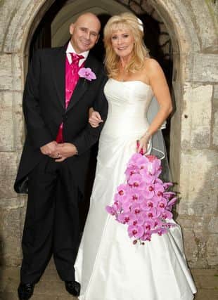 Beverley and Jon on their wedding day in 2010